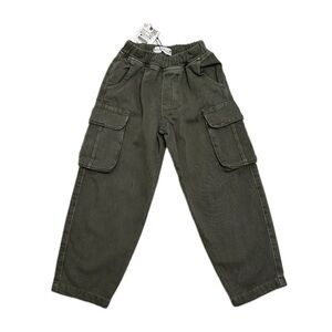 Zara Kids Green Cargo Trousers